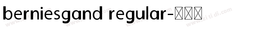 berniesgand regular字体转换